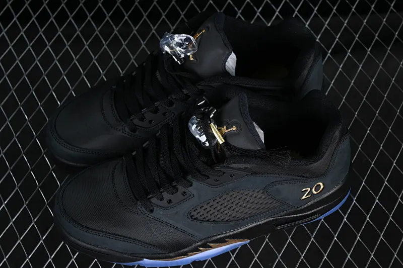 All categories Air Jordan Jordan series basketball shoes Air Jordan 5 Air Jordan 5 Low "Wings" AJ5 Joe 5 black gold cloth low-top basketball shoes DJ1094-001